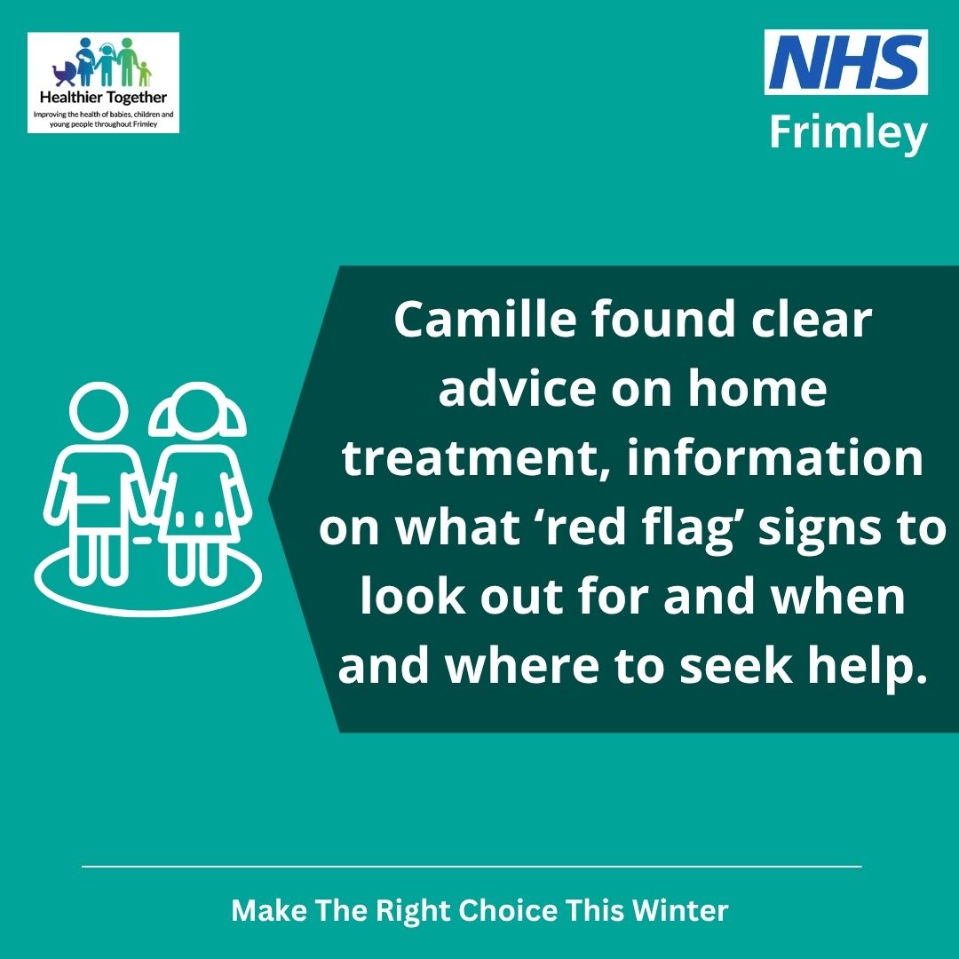 Frimley Healthier Together - social media daughter unwell 3